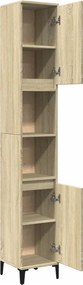 vidaXL Ντουλάπι Μπάνιου Sonoma Δρυς 30x30x190 εκ. Επεξεργασμένο Ξύλο