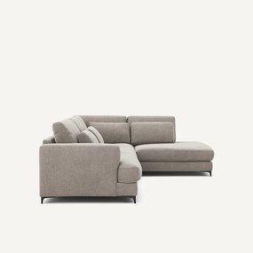 Γωνιακός καναπές-κρεβάτι, δεξιός, βελούδο chenille, Marsile