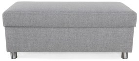 Σκαμπό Scandinavian Choice C181, Γκρι, 42x51x120cm, Ταπισερί, Πόδια: Μέταλλο, Κουτί αποθήκευσης | Epipla1.gr