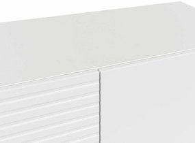 Σιφονιέρα Comfivo H101, Άσπρο, Με συρτάρια και ντουλάπια, 76x156x40cm, 45 kg | Epipla1.gr