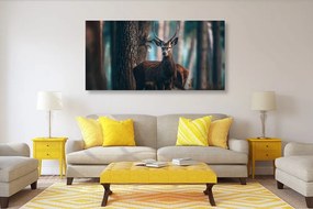 Εικόνα ελάφια στο δάσος - 100x50