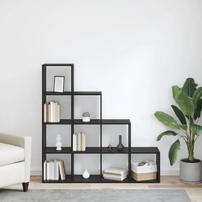 vidaXL Διαχωριστικό Ράφι Δωματίου Μαύρη δρυς 131.5 x 29 x 131.5 εκ