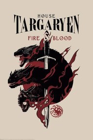 Αφίσα Game of Thrones - House Targaryen, (61 x 91.5 cm)
