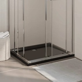 vidaXL Βάση Ντουζιέρας Ορθογώνια Μαύρη 80 x 90 εκ. από ABS