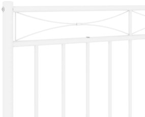 vidaXL Κεφαλάρι Λευκό 90 εκ. Μεταλλικό