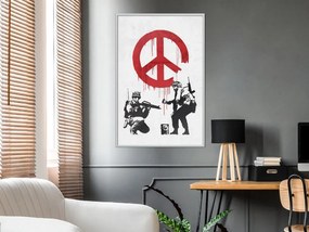 Αφίσα - Banksy: CND Soldiers II - 40x60 - Μαύρο - Με πασπαρτού