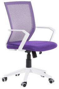 Καρέκλα γραφείου Berwyn 845, Μωβ, 96x55x55cm, 9 kg, Με μπράτσα, Με ρόδες, Μηχανισμός καρέκλας: Economic | Epipla1.gr