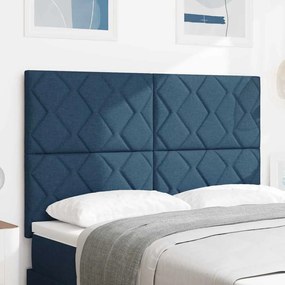 vidaXL Κεφαλάρι με φώτα λωρίδας LED Ανοιχτό γκρι 144 cm ύφασμα