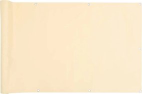 vidaXL Περίφραξη Μπαλκονιού Προστατευτική Κρεμ 700x120 εκ. από PVC