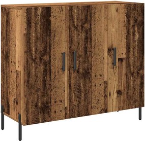 vidaXL Πλαϊνό γραφείο Παλιό ξύλο 90 x 34 x 80 εκ. Επεξεργασμένο ξύλο