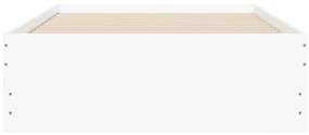 Πλαίσιο Κρεβατιού με Συρτάρια Λευκό 100x200 εκ Επεξεργ. Ξύλο - Λευκό