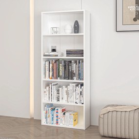 Βιβλιοθήκη Λευκό AGUR 60x20x147