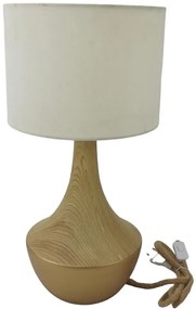 Λαμπατέρ Επιτραπέζιο 51cm LT3303/GOLD-WALNUT - Oriana Ferelli®