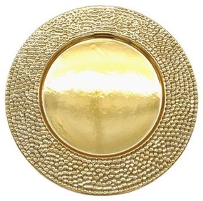 Διακοσμητική Πιατέλα Κεραμική Χρυσή Art Et Lumiere 30εκ. 10810