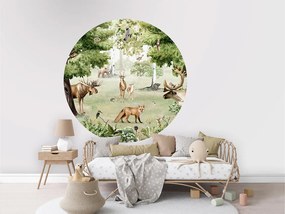 Woodland Wonders Ταπετσαρια Τοιχου Πρασινο Στρογγυλη 80cm