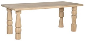 Τραπεζαρία Home ESPRIT Φυσικό Ξύλο από Μάνγκο 200 x 90 x 76 cm