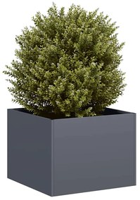 Ζαρντινιέρα Ανθρακί 40x40x30 εκ. από Χάλυβα