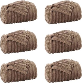 vidaXL Ριχτάρια 6 pcs Καμηλοπάρδαλη 270 x 240 cm Μαλλί
