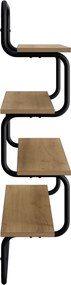vidaXL Ράφι 4-επίπεδο Artisan Δρυς 60 x 24,5 x 104 εκ