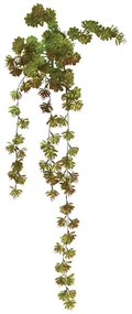 Τεχνητό Κρεμαστό Φυτό Παχύφυτο Εχεβέρια 00-00-20420-1 40x90cm Green-Brown Marhome Συνθετικό Υλικό