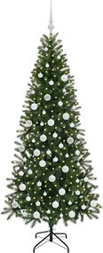 vidaXL Τεχνητό Χριστουγεννιάτικο Δέντρο Πράσινο 180 cm ΠΕ και PVC