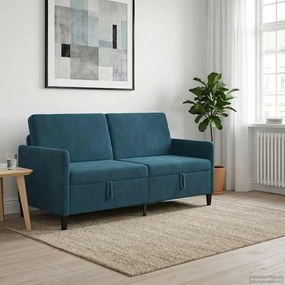 vidaXL Καναπές με Αποθήκευση Μπλε 172 x 78 x 87 εκ Πολυεστέρας