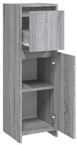 vidaXL Ντουλάπι Μπάνιου Γκρι Sonoma 30x30x95 εκ. Επεξεργασμένο Ξύλο