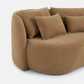 Γωνιακός καναπές δεξιός, από γκοφρέ chenille, NICO