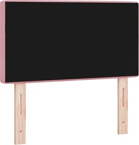 vidaXL Κεφαλάρι με κεφαλάρι Ροζ 80 cm Τεχνητό Δέρμα