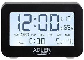 ADLER ALARM CLOCK BLACK