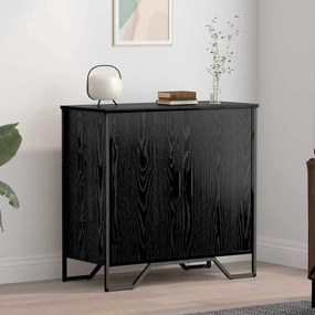 vidaXL Πλαϊνό γραφείο Μαύρη Οξυά 78 x 35 x 74.5 εκ.