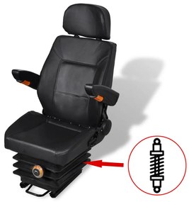 vidaXL Κάθισμα Τρακτέρ με Ανάρτηση