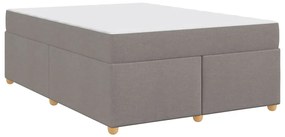 vidaXL Σκελετός κρεβατιού με στρώμα Άλλο Taupe 140 x 200 cm ύφασμα