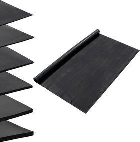 vidaXL Μάτ δαπέδου Μαύρο 1,2 x 5 μ Λάστιχο