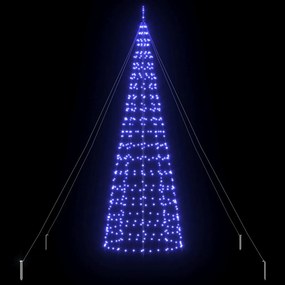 vidaXL Χριστουγεννιάτικο Δέντρο LED με Σφήνες Εδάφους Μπλε 400 cm
