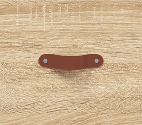 vidaXL Κομοδίνα Επιτοίχια Sonoma Δρυς 35 x 35 x 20 εκ.