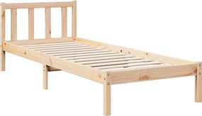 vidaXL Πλαίσιο Κρεβατιού Μακρύ Χωρίς Στρώμα 100x220 εκ Μασίφ Πεύκο