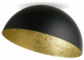 Πλαφονιέρα Φωτιστικό Οροφής 50cm E27 40W IP20 Zambelis-23257-Μαύρο 23257