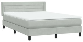 ΚΡΕΒΑΤΙ BOXSPRING ΜΕ ΣΤΡΩΜΑ ΑΝΟΙΧΤΟ ΓΚΡΙ 140X220 ΕΚ. ΒΕΛΟΥΔΙΝΟ 3318237