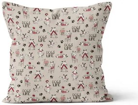 Beauty Home ΜΑΞΙΛΑΡΟΘΗΚΗ DOGS LIFE   45 x 45 cm   ΘΗΚΗ