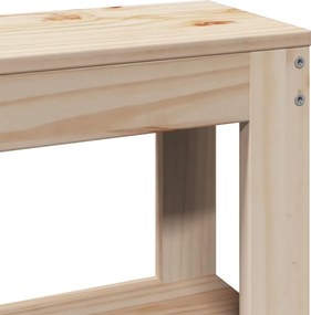 vidaXL Κεφαλάρι με Ράφια 160 εκ. από Μασίφ Ξύλο Πεύκου