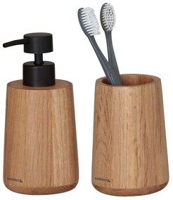 Earth oak set δοχείο κρεμοσάπουνου 150 ml & ποτήρι οδοντόβουρτσας Sealskin