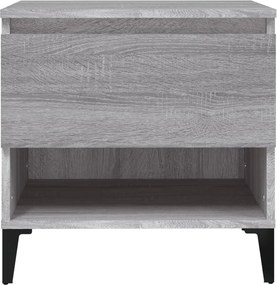 vidaXL Βοηθητικά Τραπέζια 2 τεμ. Γκρι Sonoma 50x46x50 εκ. Επεξ. Ξύλο