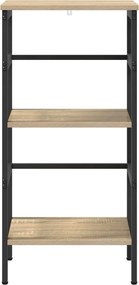 vidaXL Ράφι Βιβλίων Δρύς Sonoma 40 x 29,5 x 81 εκ Επεξεργασμένο ξύλο