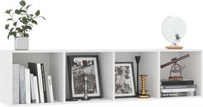 vidaXL Βιβλιοθήκη/Έπιπλο Τηλεόρασης Λευκό 143 x 30 x 36 εκ.
