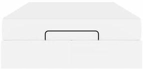 vidaXL Σκελετός κρεβατιού με στρώμα με στρώμα 2 pcs Λευκό PVC