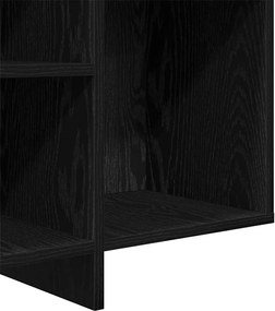 vidaXL Πλαϊνό γραφείο Μαύρη Οξυά 120 x 30 x 75 εκ Επεξεργασμένο ξύλο