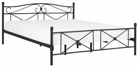 Κρεβάτι Berwyn 817, Διπλό, Μαύρο, 180x200, Μέταλλο, Τάβλες για Κρεβάτι, 186x208x92cm, 27 kg, Ξύλο: Λεύκα | Epipla1.gr