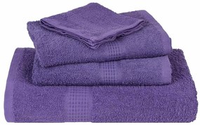 vidaXL Πετσέτες ντους 10 τεμάχια Μοβ 70x140 εκ. 360 γρ/μ² 100% Βαμβ.
