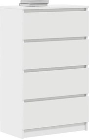 vidaXL Συρταριέρα Λευκή 60 x 35 x 98,5 εκ. από Επεξεργασμένο Ξύλο